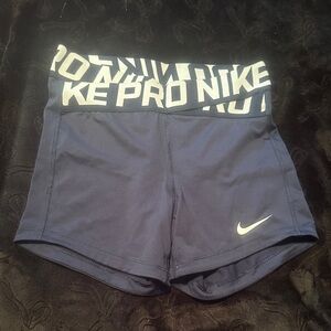 Nike Women's Dark Blue Pro Athletic Shorts size S/P Great Condition
